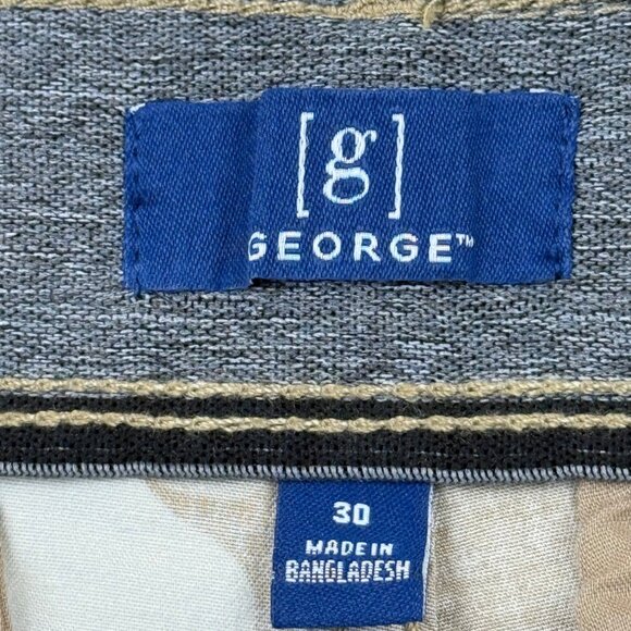 George Men's Desert Camo Below The Knee Messenger Cargo Shorts Size 30 NWT - Picture 7 of 12